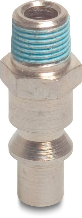 Push in nipple brass 1/4" male thread x male part 12bar type Orion 516