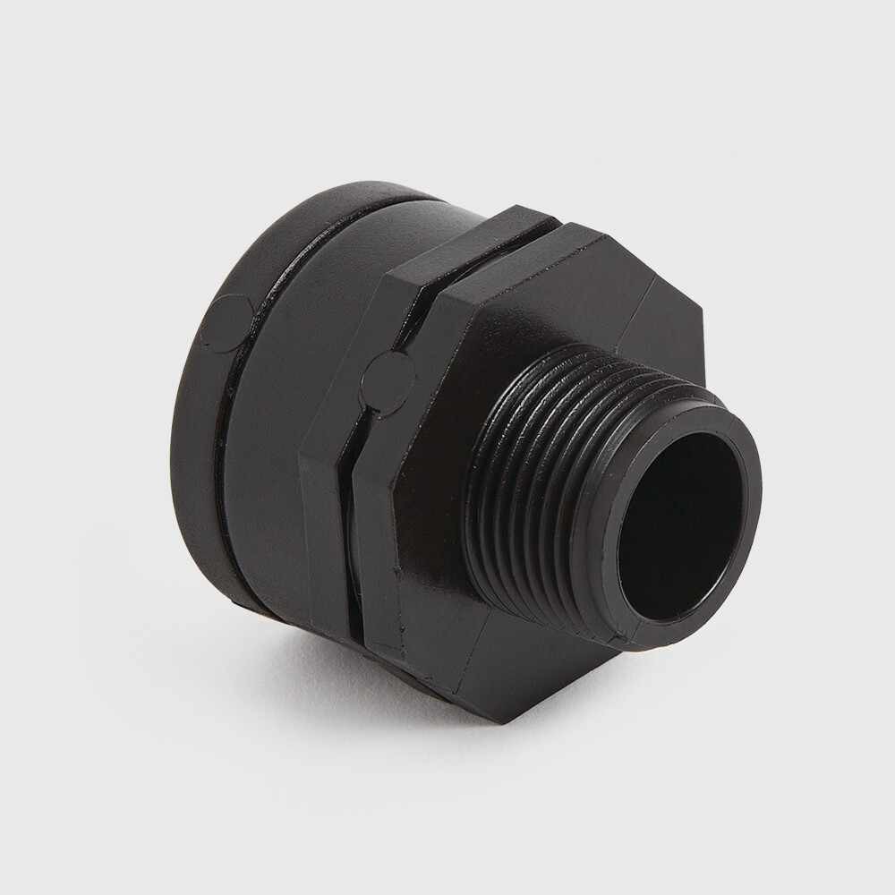 Reducer socket PP 3/4" x 1 1/4" female thread x male thread 10bar black