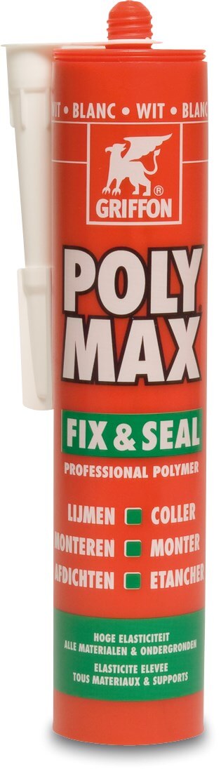Griffon Mounting sealant white 0,425ltr type Polymax Fix & Seal