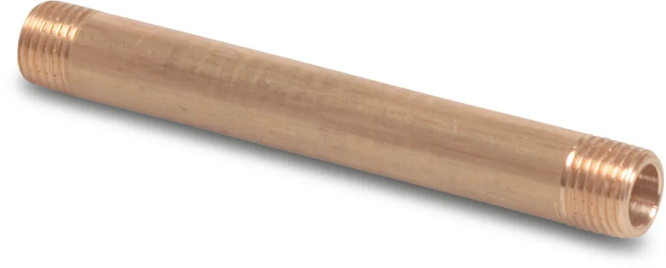 Profec Nr. 23 Rohrnippel Messing 1" Außengewinde 40bar 60 mm