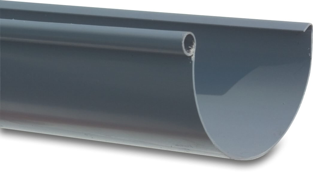 Rynna półokrągła PVC-U 125 mm szary 4m