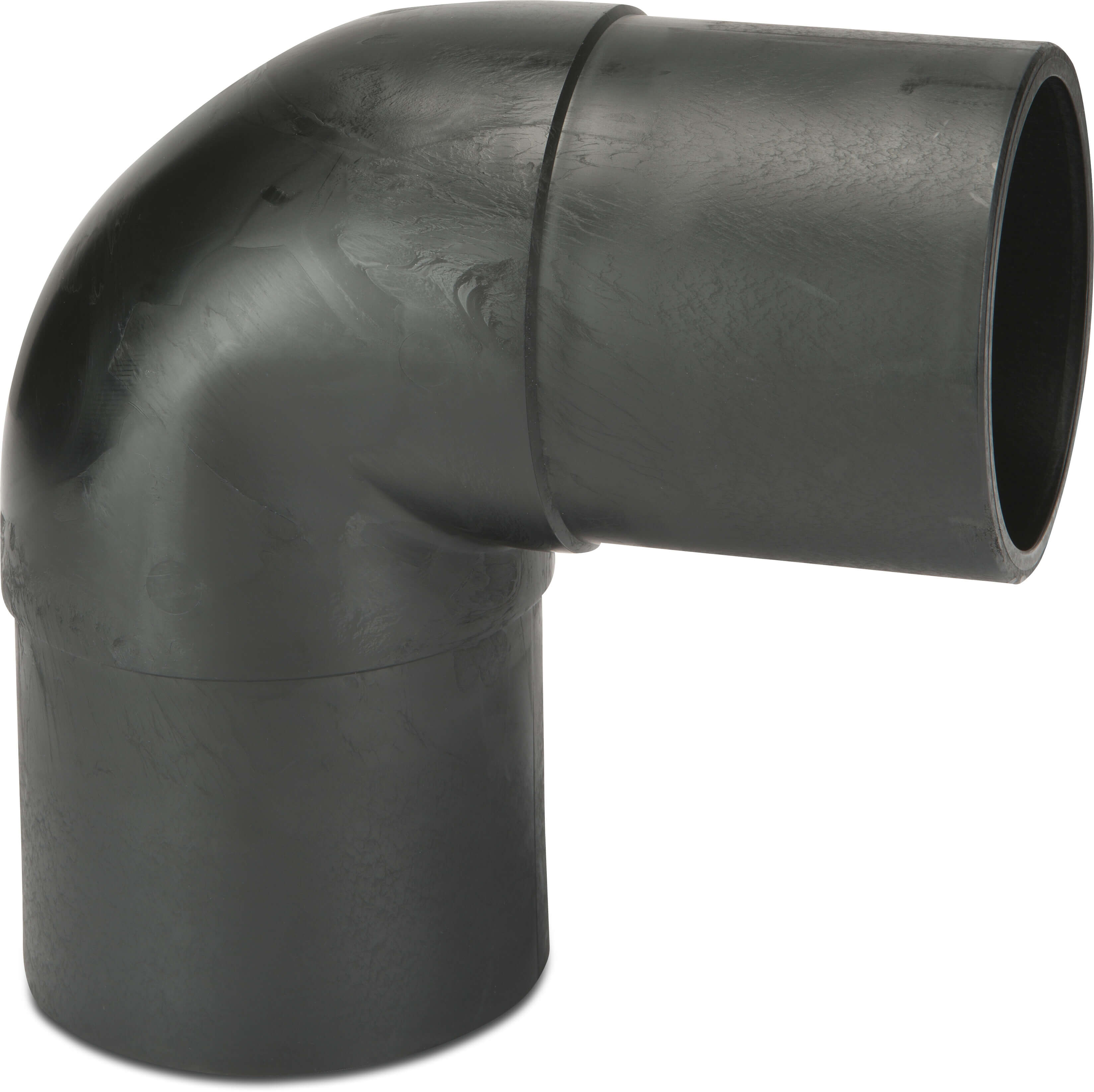 VDL Elbow 90° PE100 225 mm spigot SDR11 10bar 16bar black DVGW/KIWA
