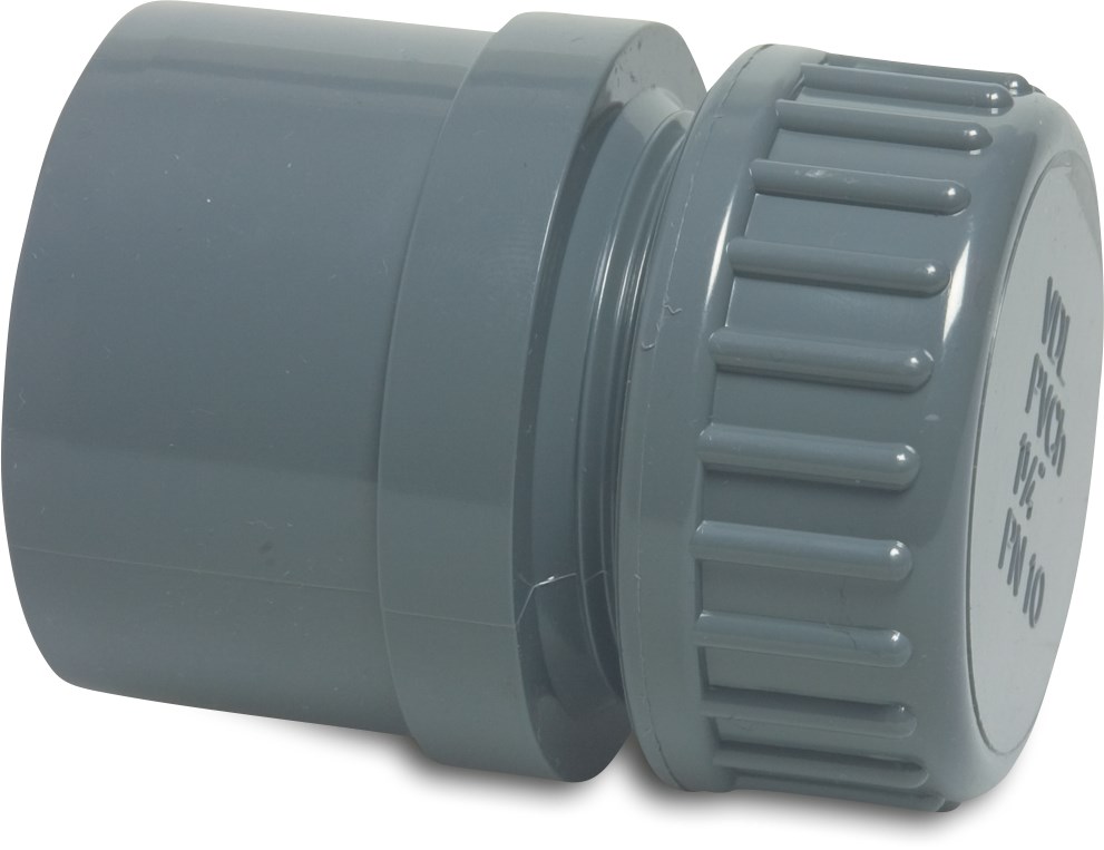 Profec End set PVC-U 32/40 mm x 1" glue socket/glue spigot x male thread 10bar grey