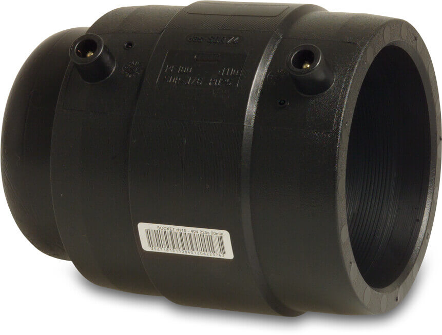 Profec Cap PE100 160 mm electrofusion socket SDR11 40VAC 10bar 16bar black DVGW