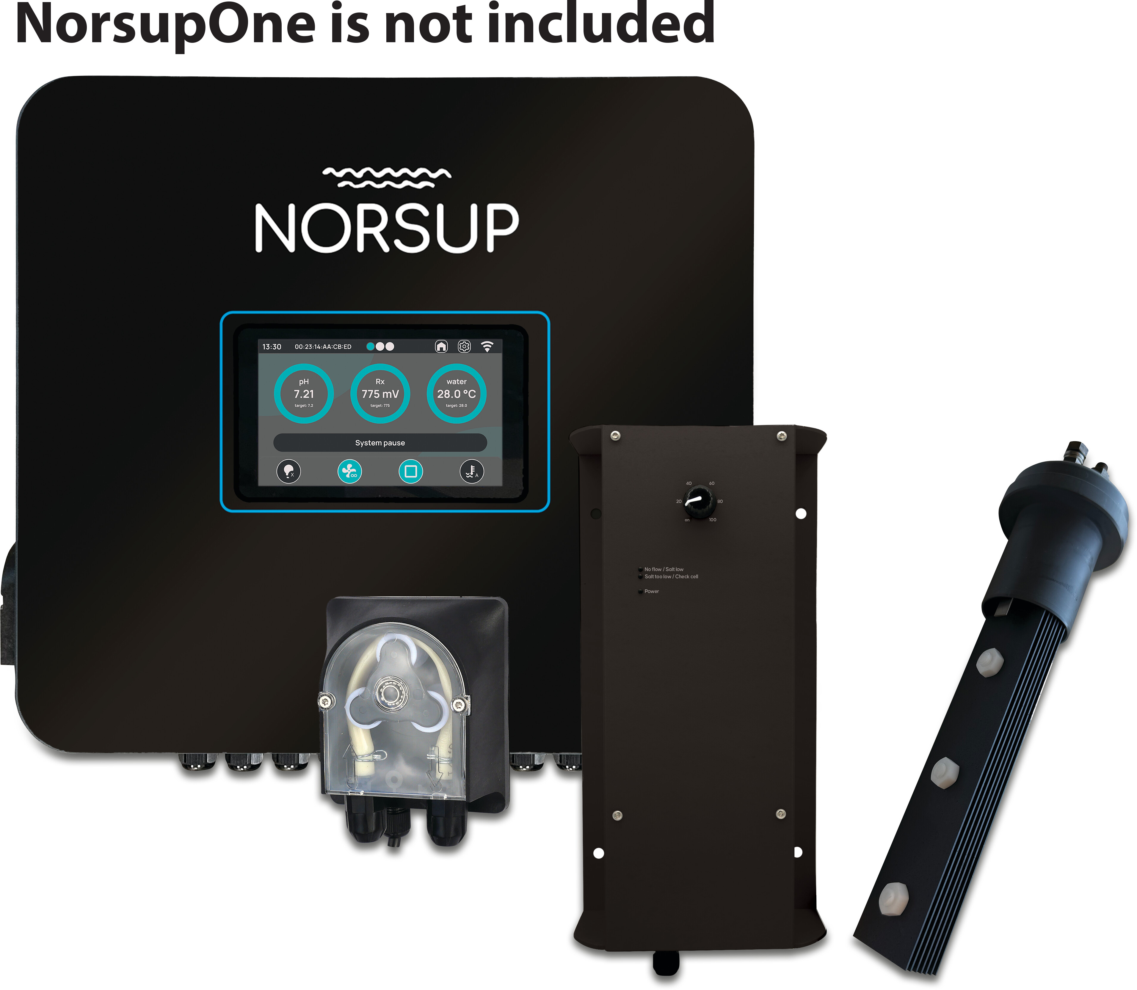 Norsup Wasseraufbereitungsset pH + Elektrolyse modular type NorsupOne V3