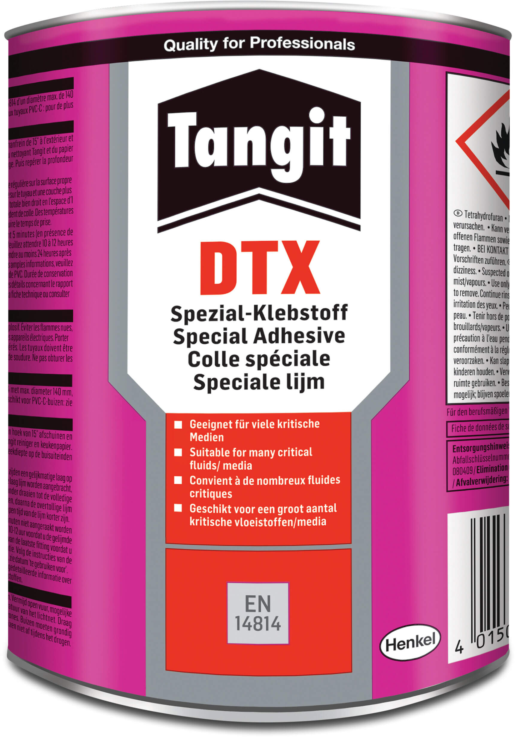 Tangit PVC glue 0,5ltr type DTX