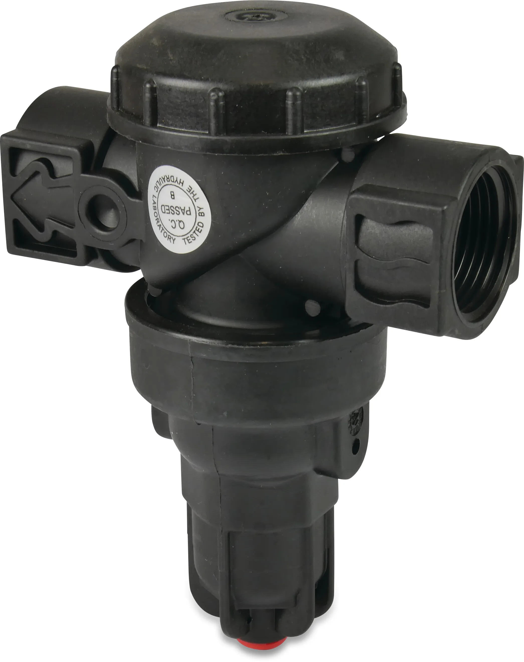 Bermad Tryckreduceringsventil plast 1" invändig gänga 9bar röd type 100N