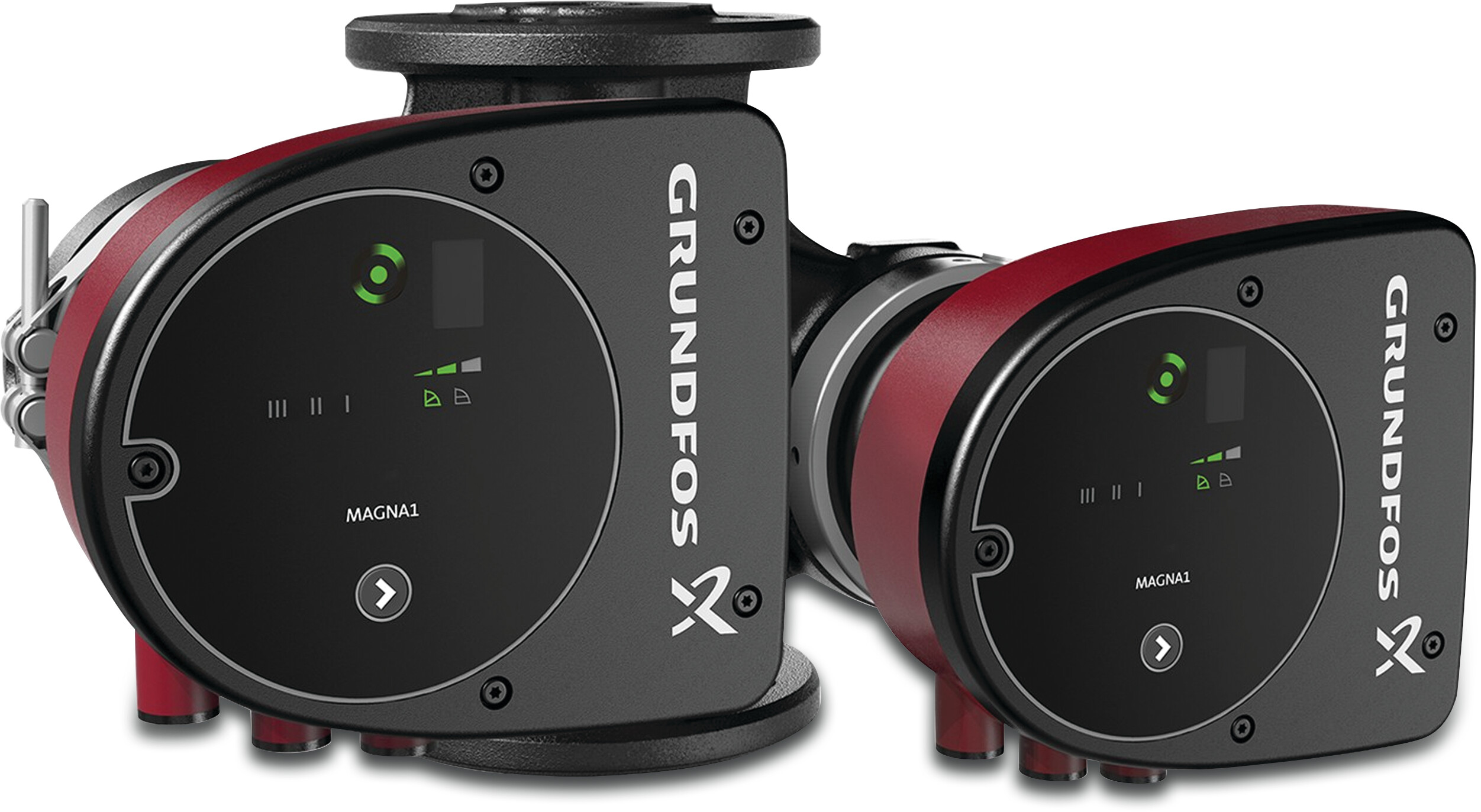Grundfos Magna1 D 80-100F Circulatiepompmet variabele snelheid gietijzer DN80 DIN flens 4.41A 230VAC