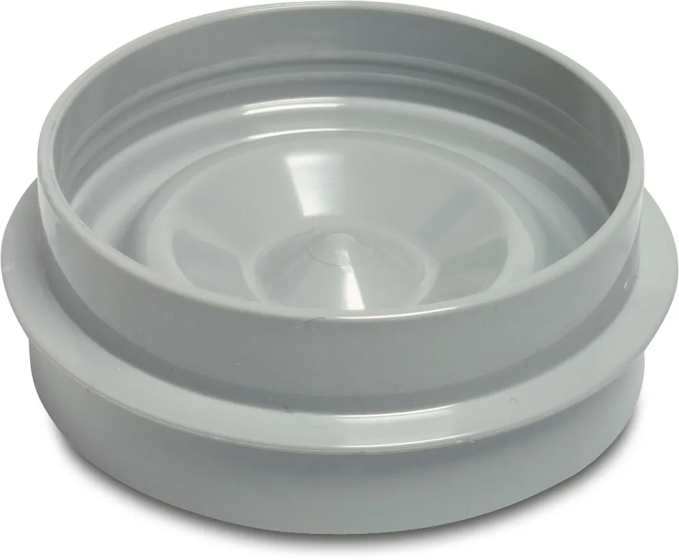 Drainage plug PVC-U 160 mm glue socket/glue spigot grey