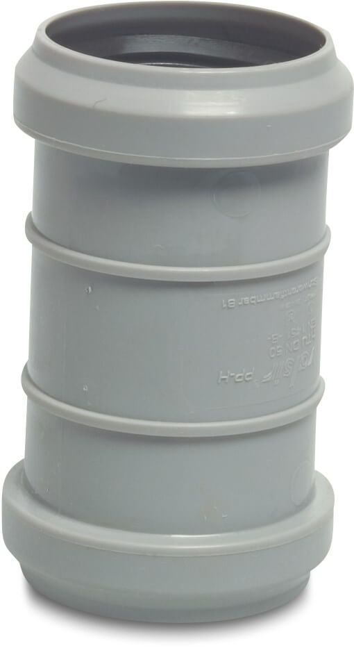 Drainage repair socket PP 40 mm ring seal grey