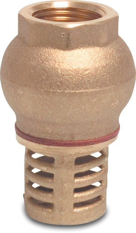 Foot valve brass 1/2" female thread 10bar type 140