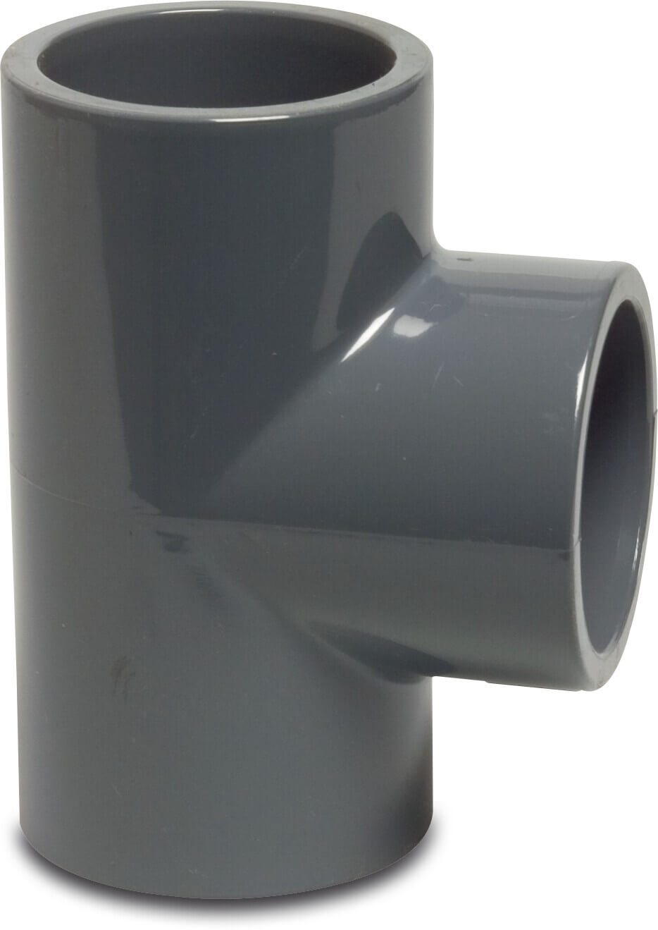 Profec T-piece 90° PVC-U 25 mm glue socket 16bar grey