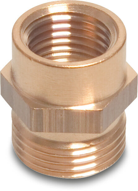 Profec Socket brass 3/8" x 1/2" female thread x male thread 30bar