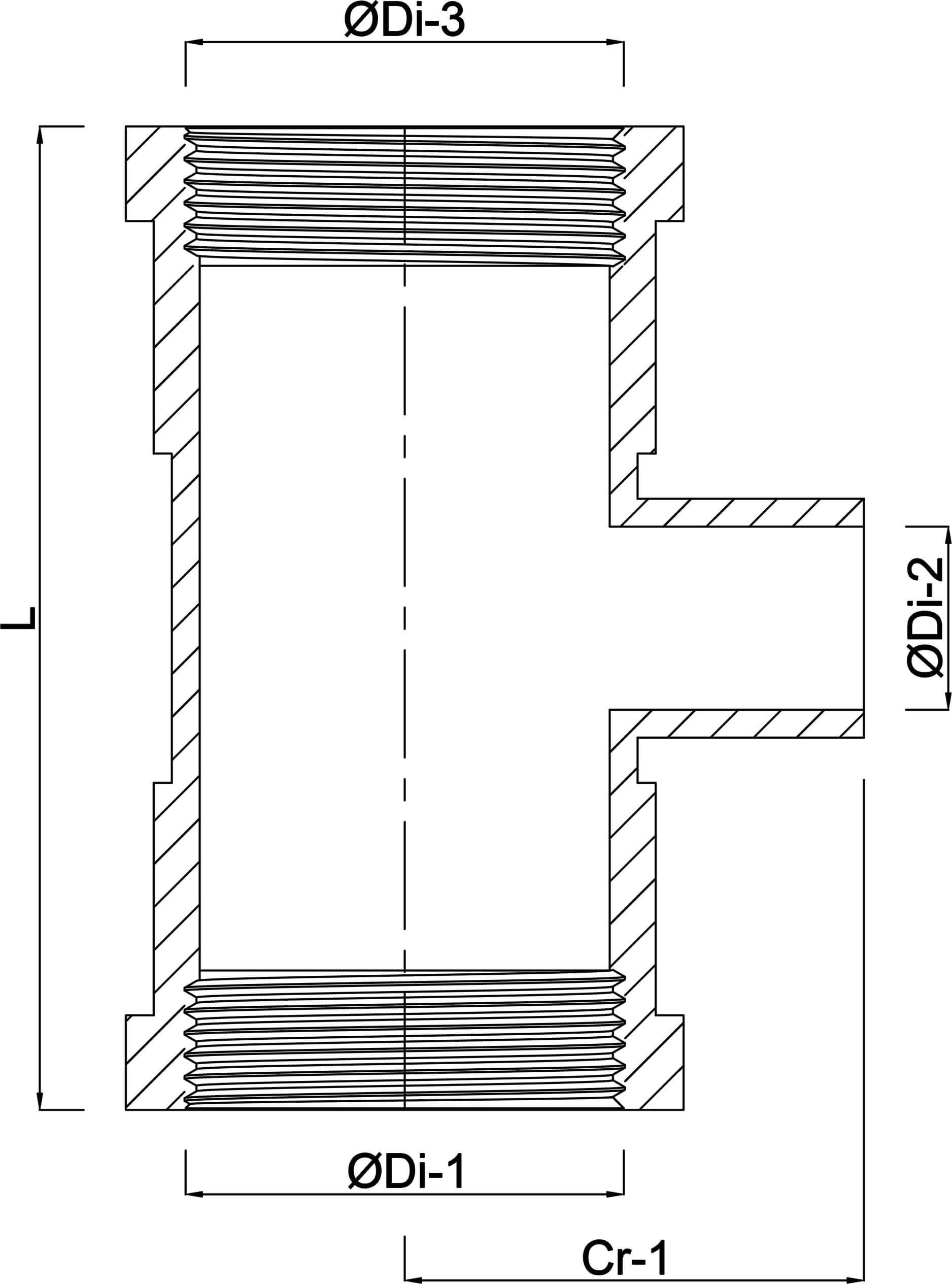 Drainage reducer T-piece 87° PVC-U 110 mm x 75 mm x 110 mm SN4 ring seal x glue socket x ring seal grey KOMO/BENOR