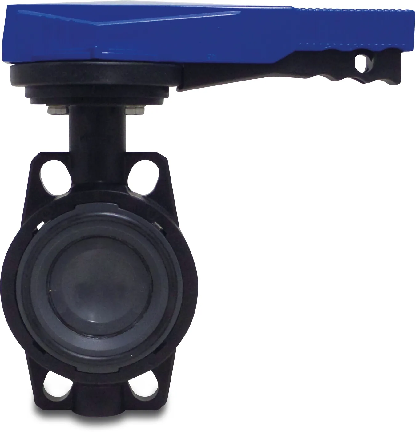 Hydro-S Butterfly valve PVC-U 63 mm flange 10bar DN50 grey PN10 type 7500