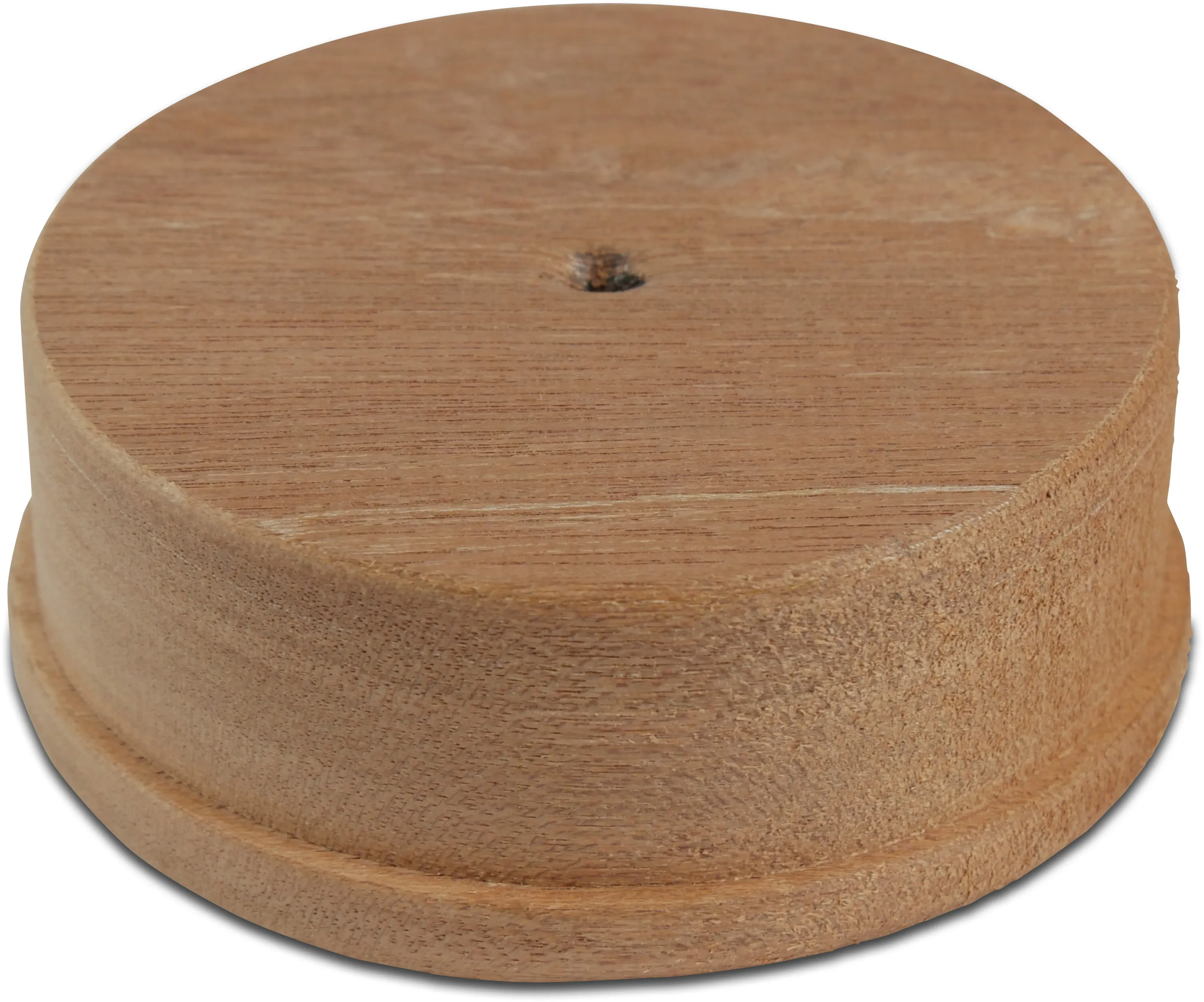 Endstopfen Holz 160 mm Stutzen ISO-PN12,5