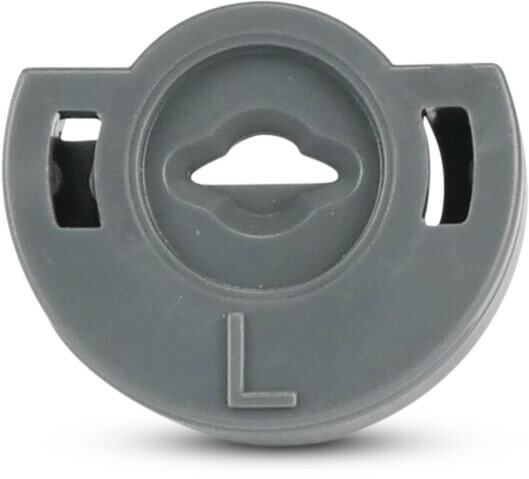 NaanDanJain Plastic slotted nozzle 2,5mm grey type 5035 / 233