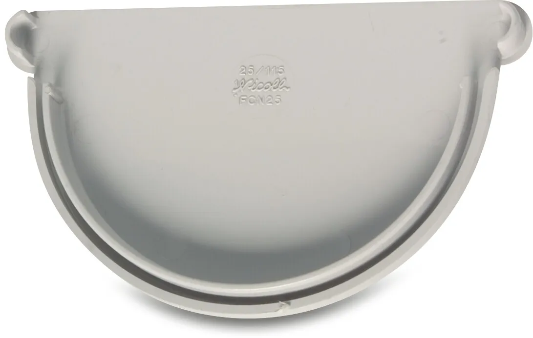 Slutstycke för avlopp PVC-U 170 mm lim grå type Universal