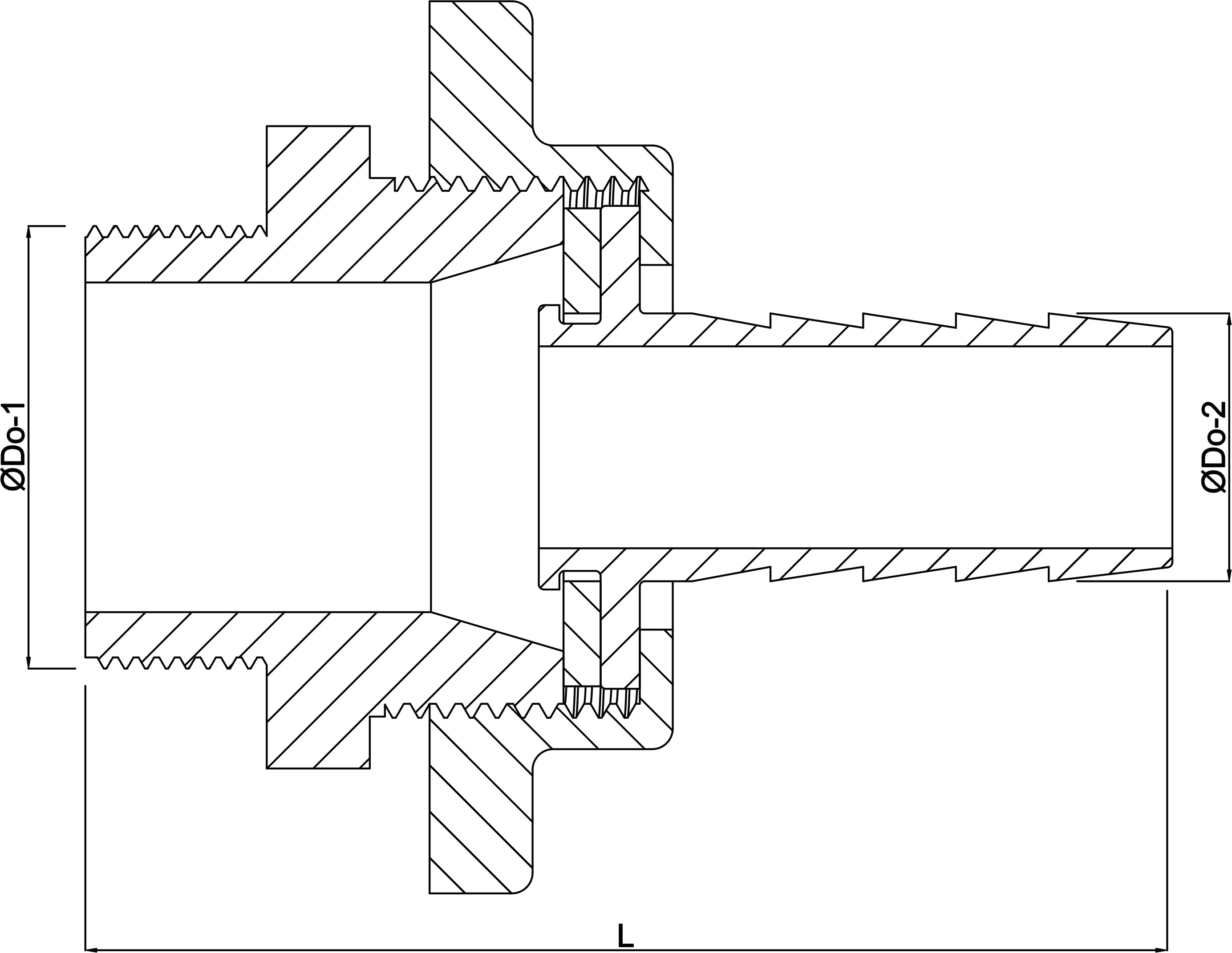 Profec Slangkoppeling messing 3/4" x 13 mm x 13 mm slangtule type vlakdichtend wartel