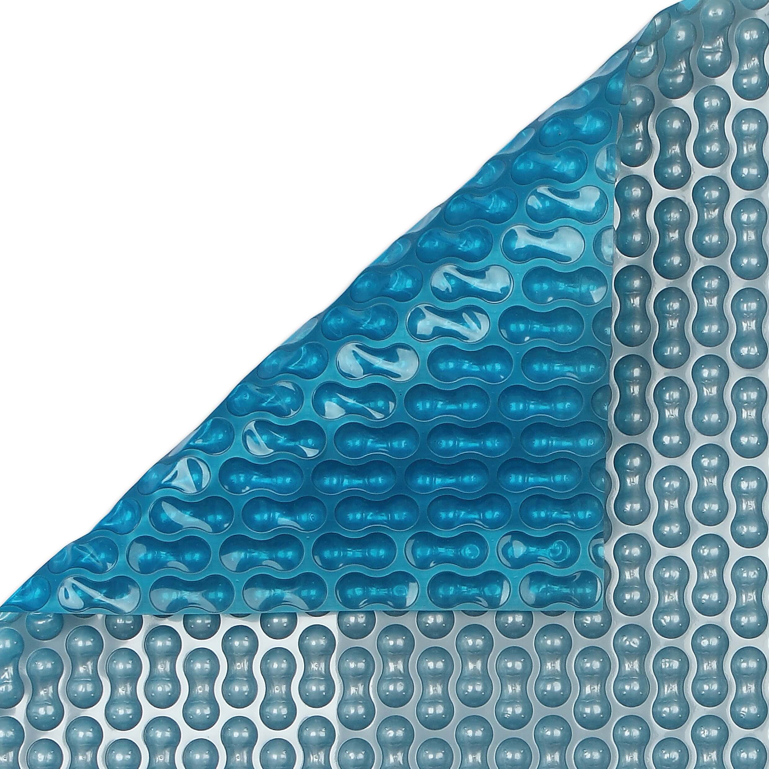 Afdekzeil GeoBubble zilver/blauw 50m type 400 micron 6m
