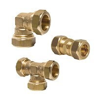 Brass compression fittings