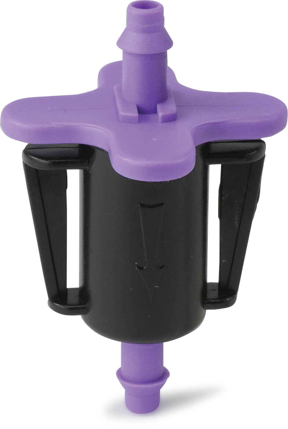 NaanDan Flow Regulator plastic 4/7 mm barbed 130micron 35ltr/h violet type Flipper