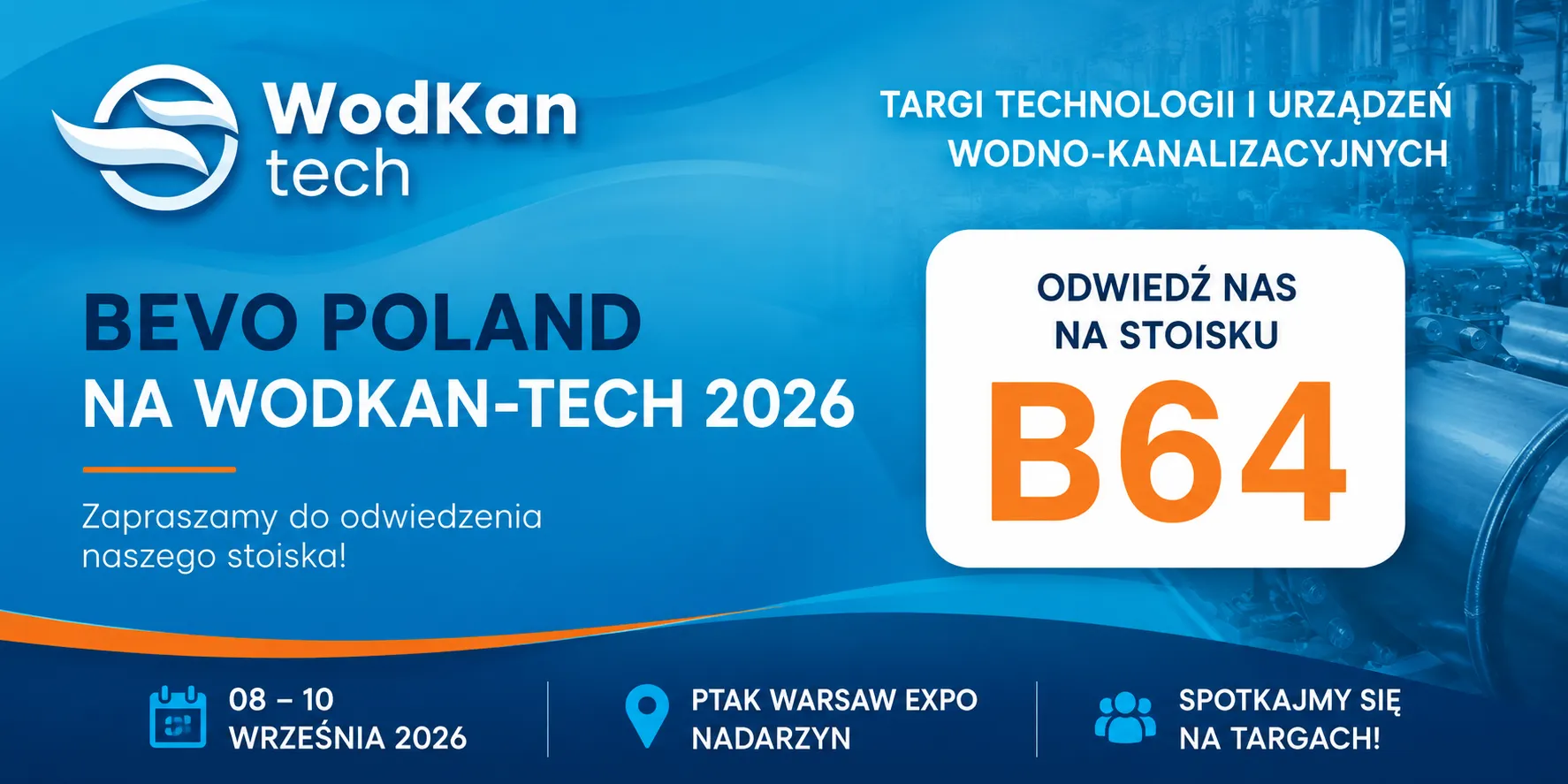 WodKan-Tech 2026 – Bevo Poland na stoisku B64