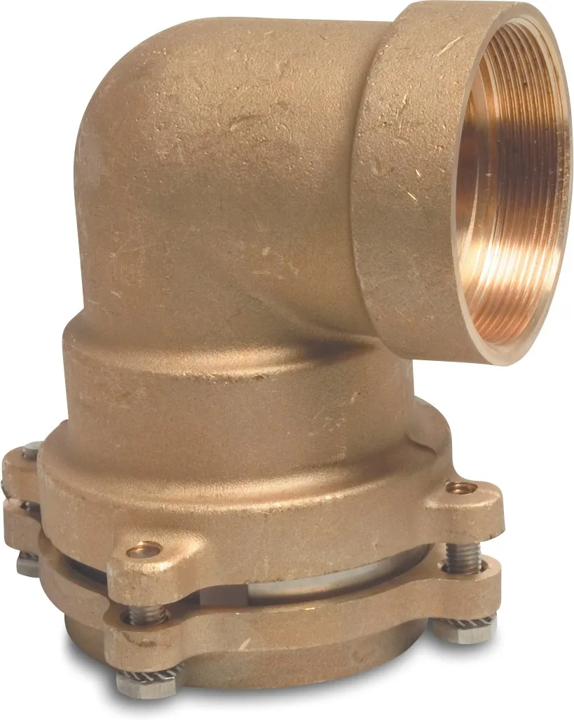 Itap Winkel 90° Messing 75 mm x 2 1/2" Klemm x Innengewinde 16bar DVGW type 045FL