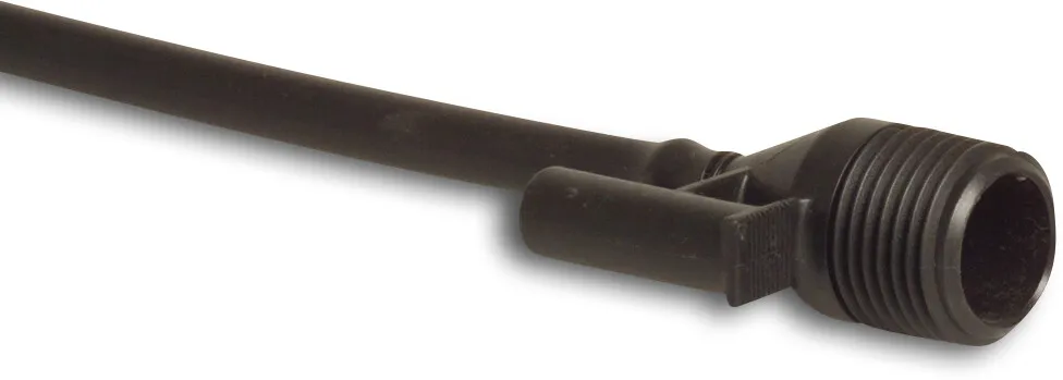 NaanDan Schlauch mit Adapter PE 1/2" x 5/8 mm Außengewinde x Einsteck 100cm type Stand 50
