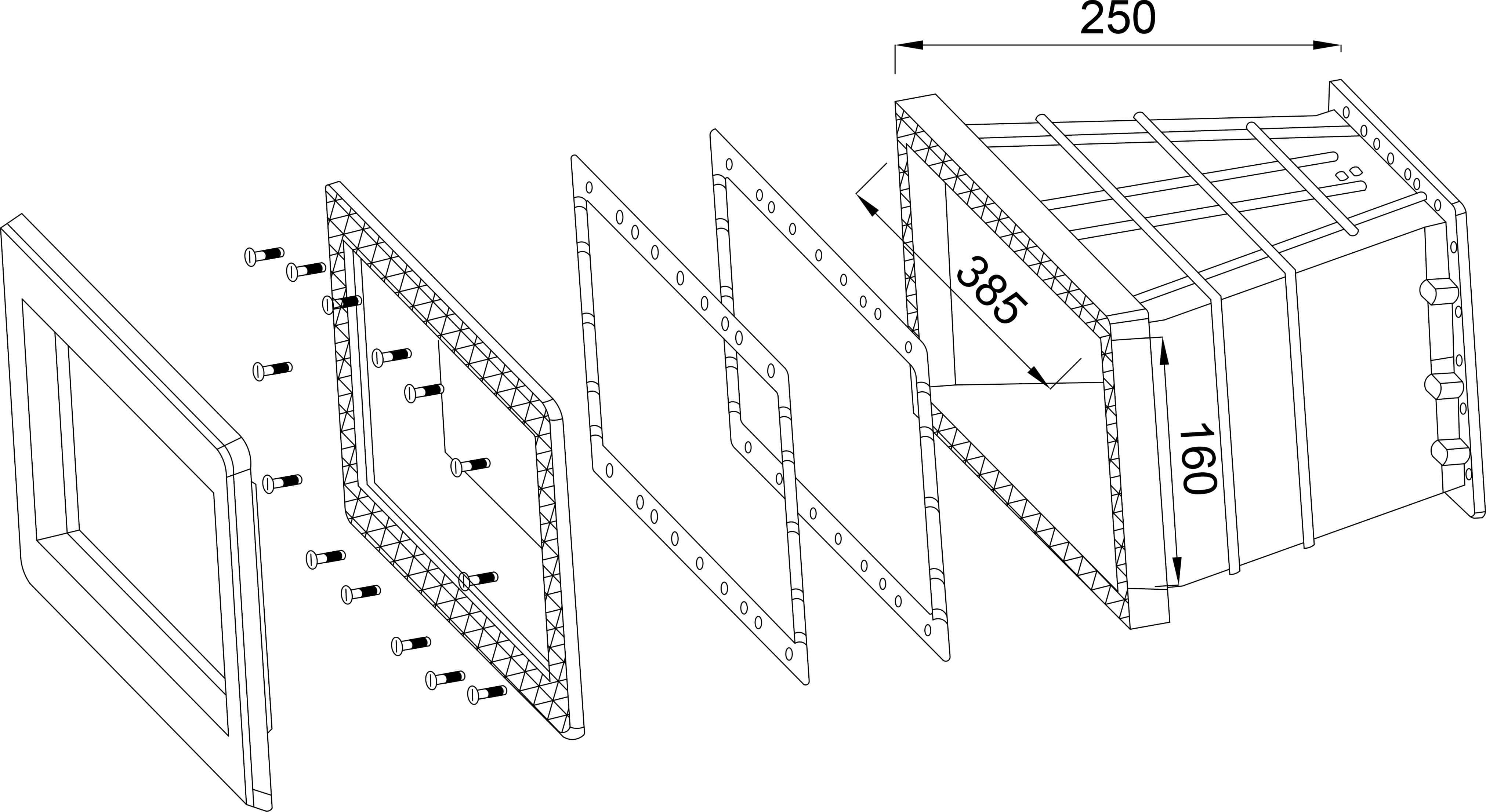 Ocean Vergroting 250 mm x 385 mm wit type Standard