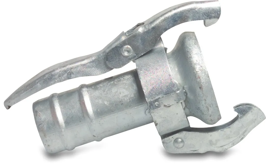 Snelkoppeling staal gegalvaniseerd 50 mm x 50 mm M-deel Perrot x slangtule type Perrot