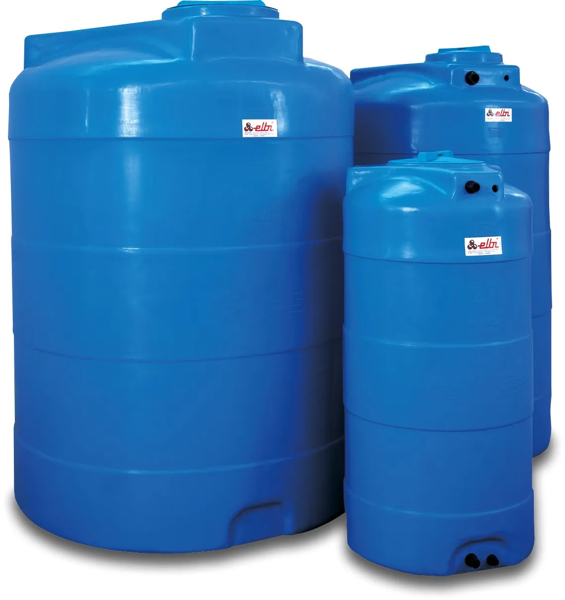 Tank LDPE blue 500ltr type CV vertical without connections
