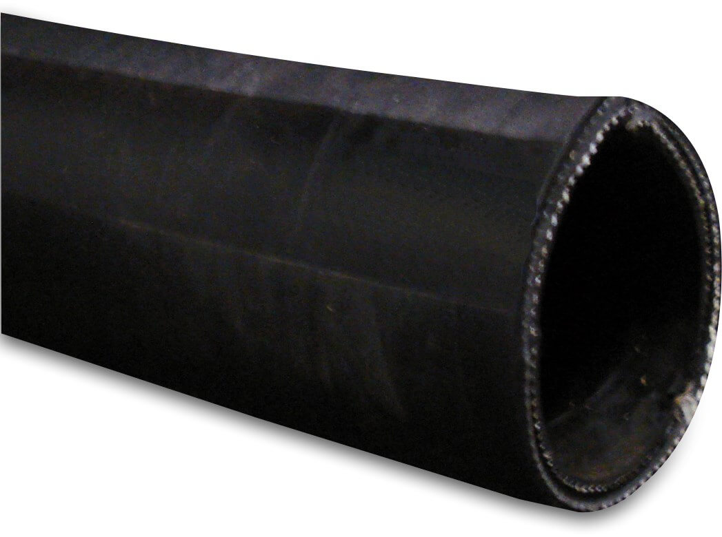 Zuig-/persslang rubber 50 mm x 62 mm x 6,0 mm 10bar 0.7bar zwart 40m type Spiral