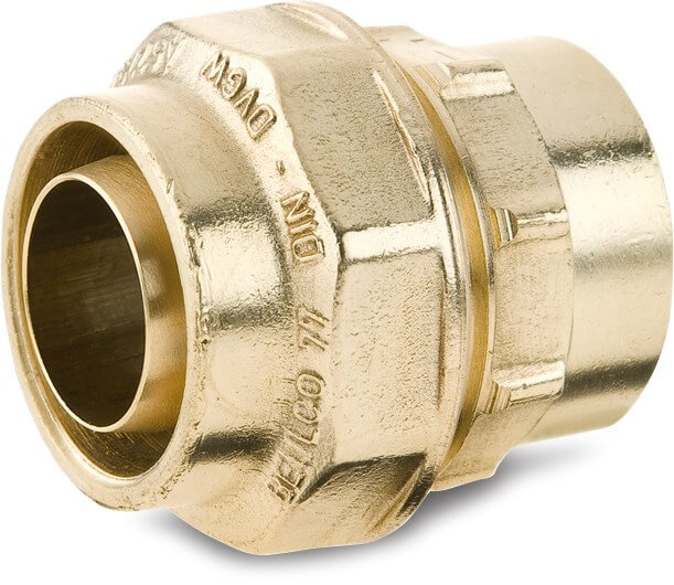 Beulco Adaptor socket brass 25 mm x 3/4" compression x female thread SDR 9 10bar KIWA type 77110