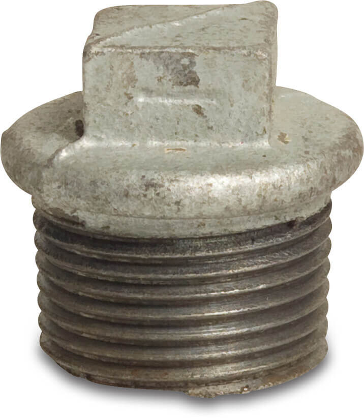 Profec Nr. 290 Plug cast iron galvanised 3/4" male thread 25bar DVGW