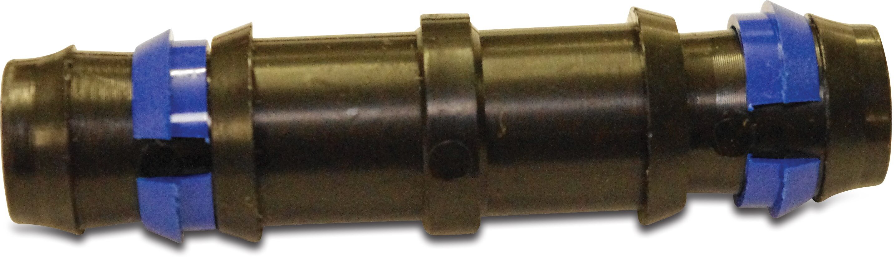 Barbed connector PP 16 mm barbed 6bar black type safety