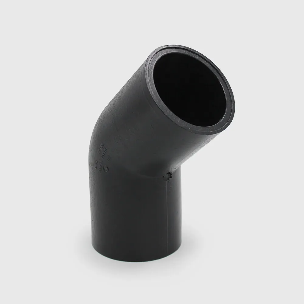 Profec Elbow 45° PE100 90 mm spigot SDR17 6bar 10bar black DVGW