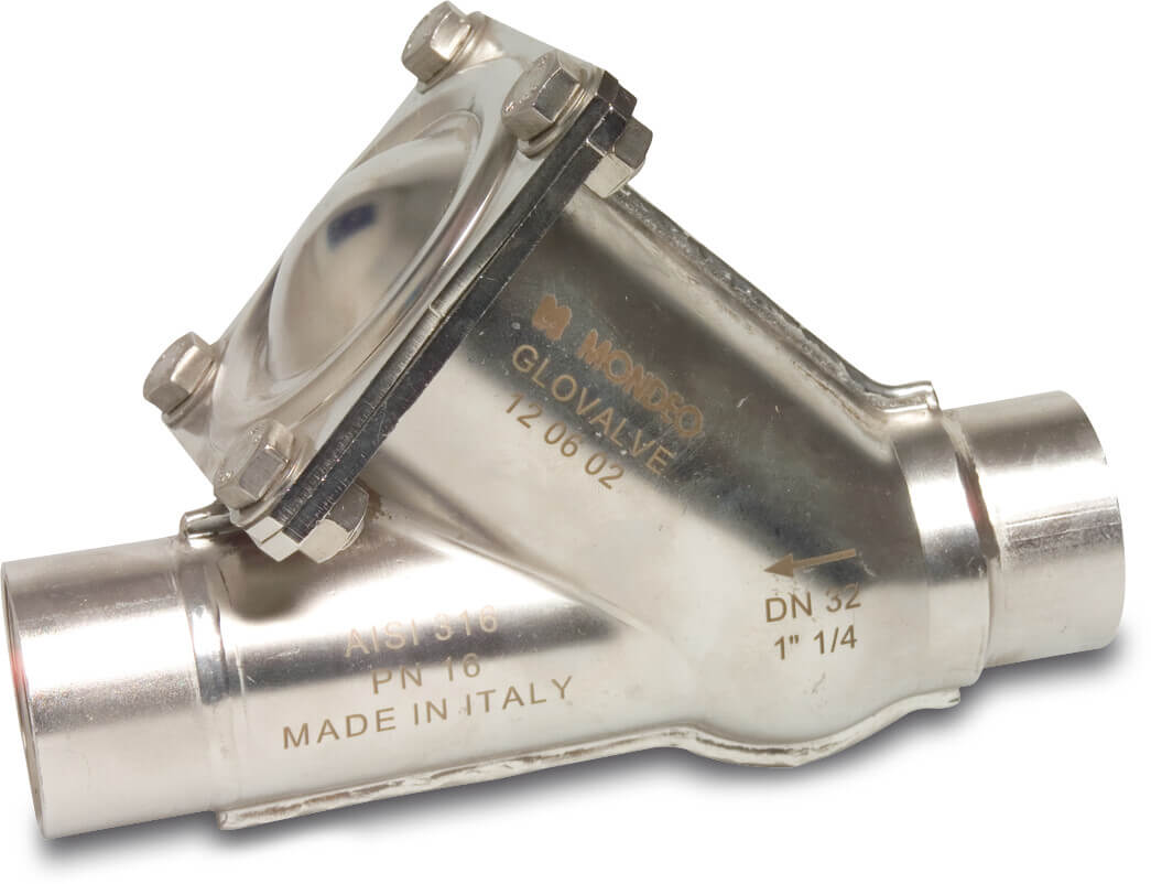 Kogelterugslagklep RVS 316 1 1/4" binnendraad 16bar DN32 type M1