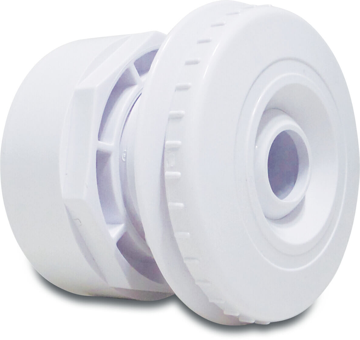 Hayward Verstelbare inspuiter ABS 2" buitendraad wit 22 mm nozzle met borgmoer