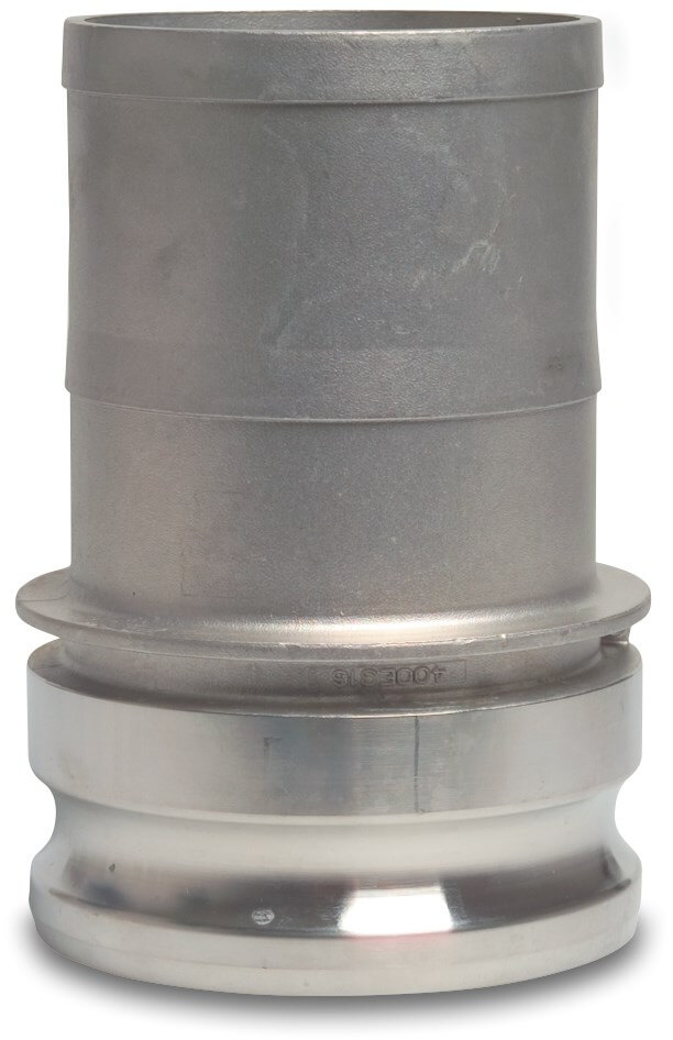 Schnellkupplung Edelstahl 316 1/2" x 13 mm V-Teil Kamlock x Schlauchtülle 10bar type Camlock E