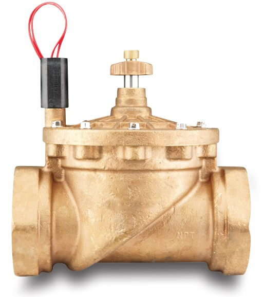 Hunter Solenoid valve brass 1" female thread 15bar 24VAC brass type IBV-101-GB with flow control