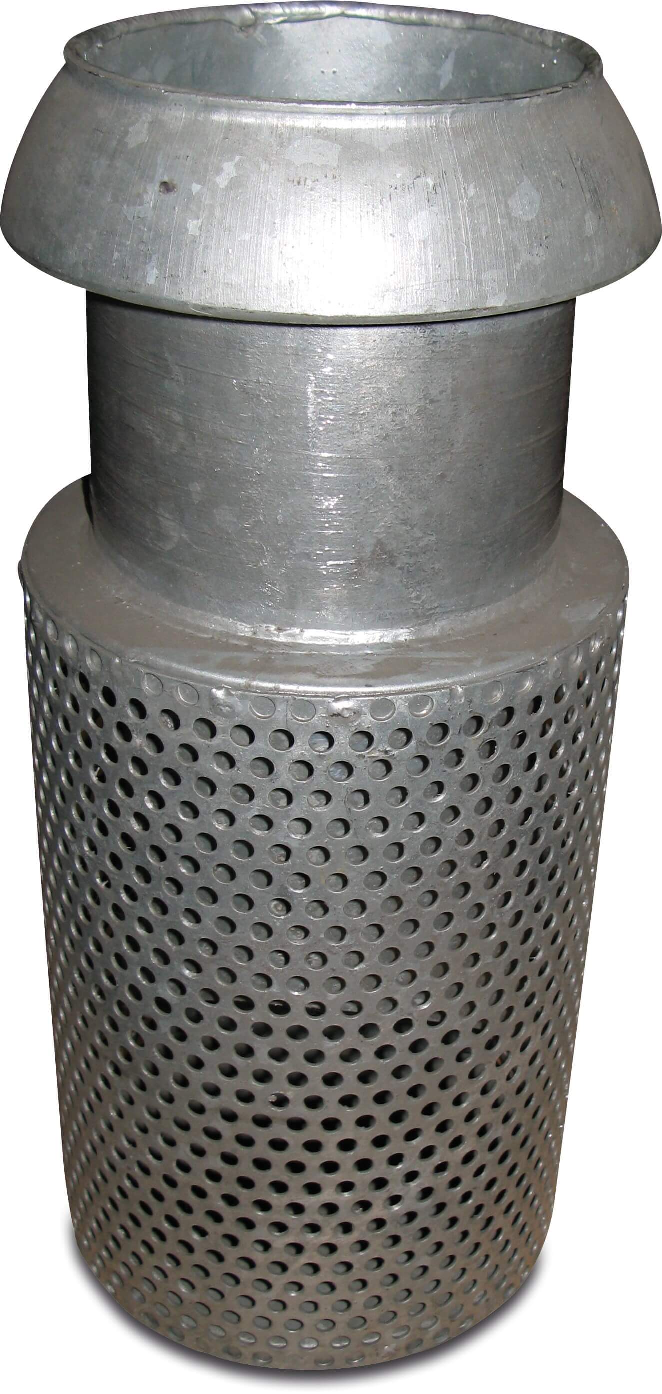 Zuigkorf staal gegalvaniseerd 108 mm V-deel Perrot