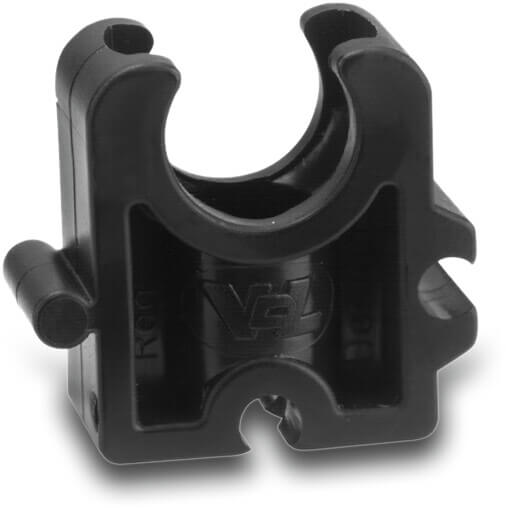 VDL Pipe clamp PP 1/4" black type A