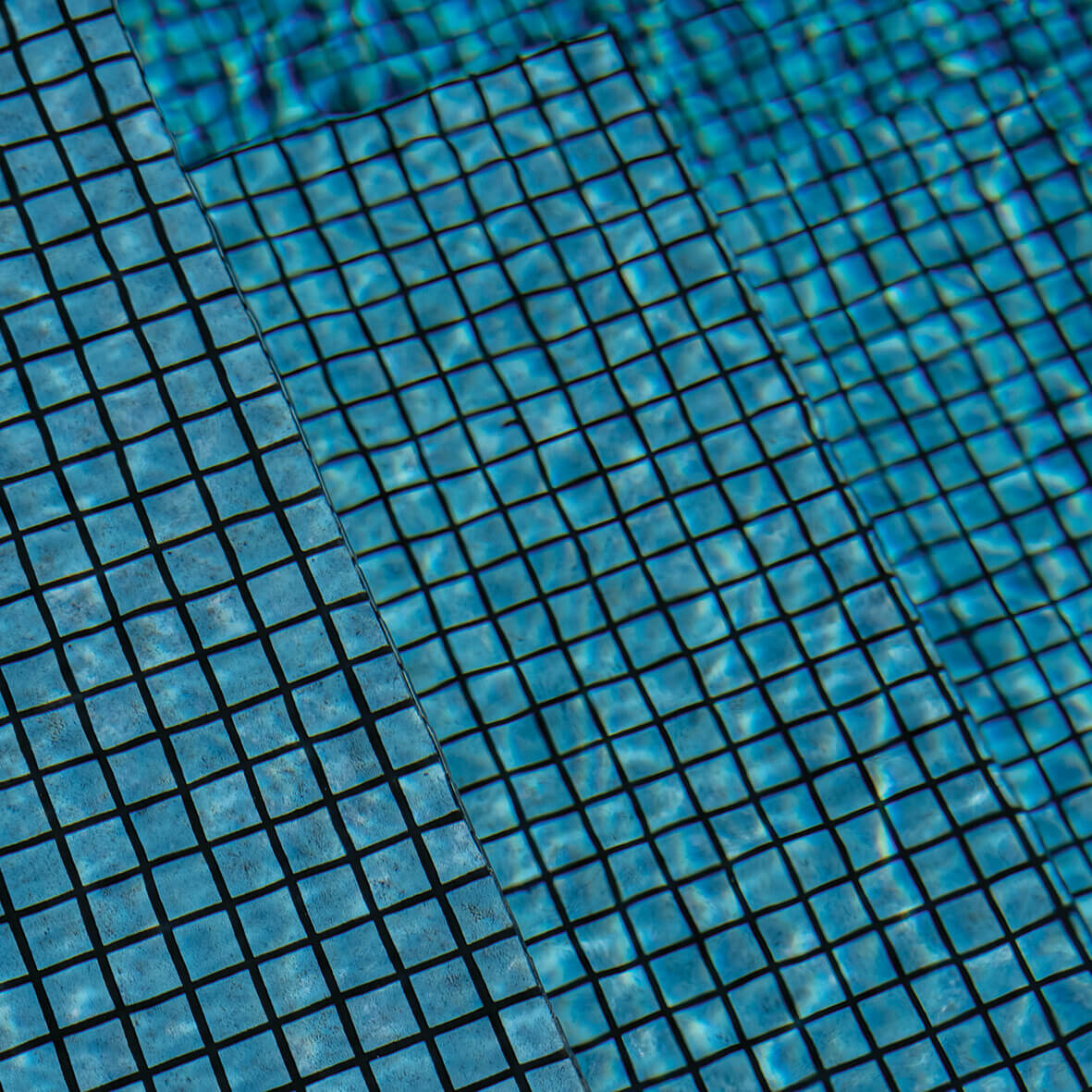 OgenFlex Zwembadfolie 25m type 3D Premium Matrix Blue black strip 1.65m