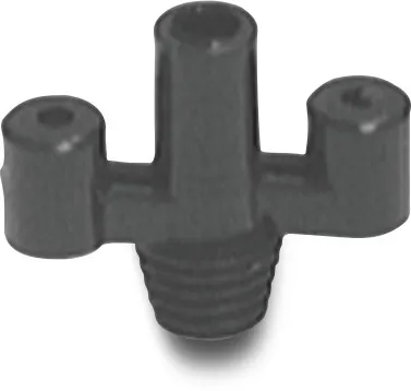 NaanDan Butterfly plastic 3/8WW male thread x taper M black