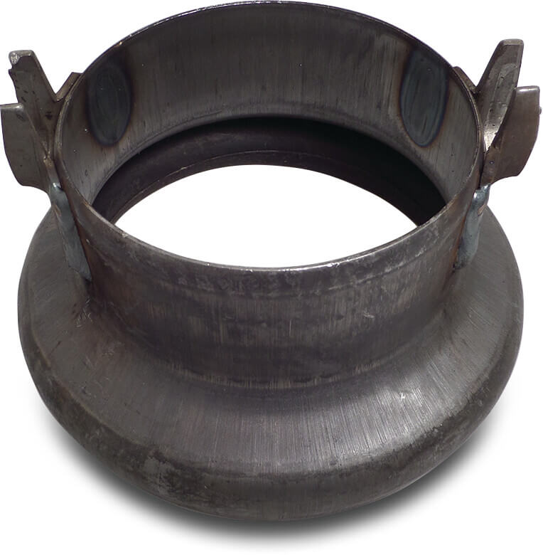 Quick coupler steel 159 mm female part Perrot x butt welding black type Perrot