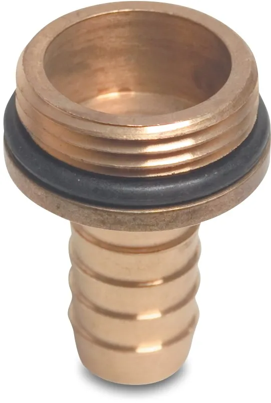 Slangtule met O-ring messing 1/2" x 12 mm buitendraad x slangtule P1