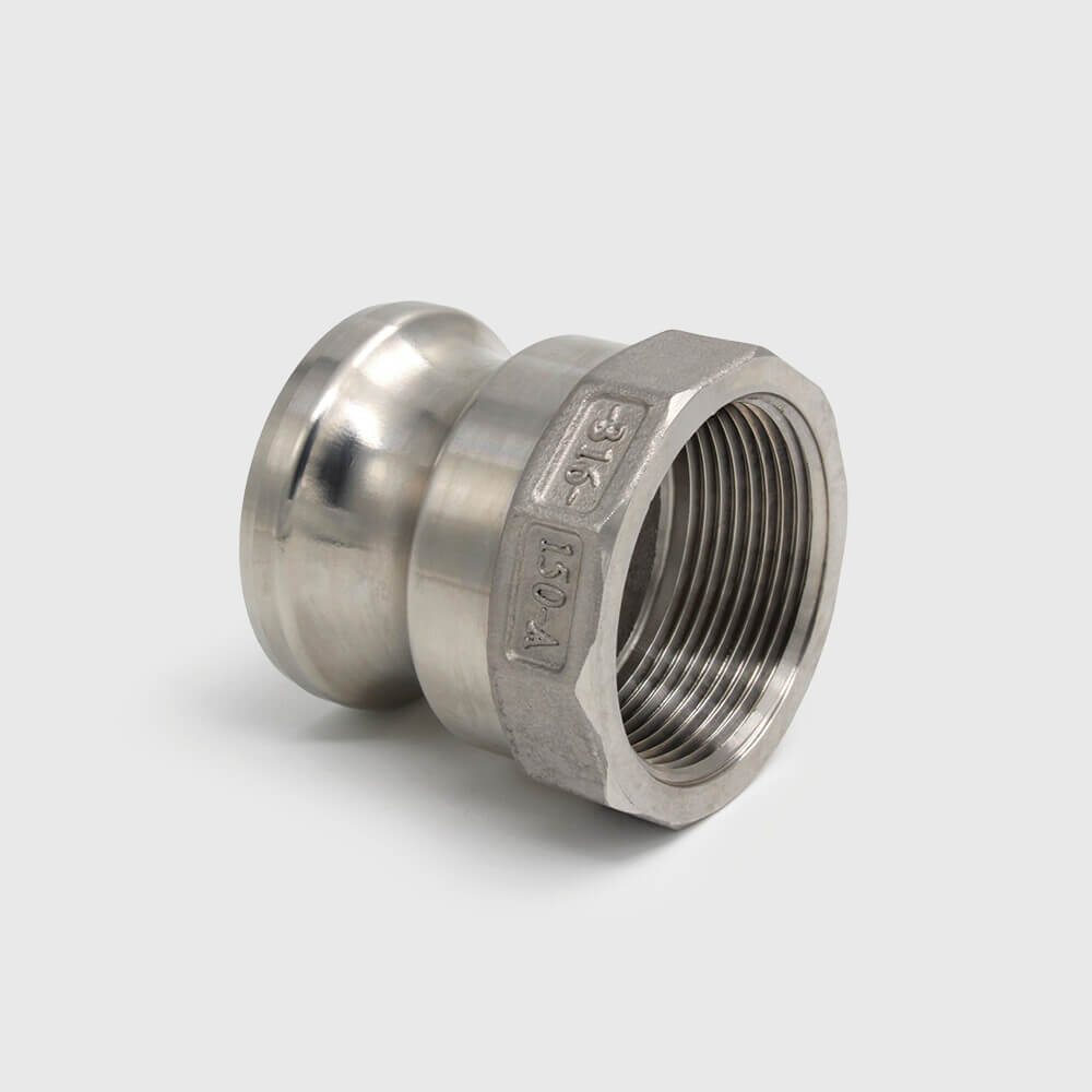 Quick coupler stainless steel 316 1/2" male part Camlock x female thread 10bar type Camlock A