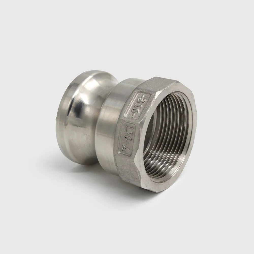 Schnellkupplung Edelstahl 316 1/2" V-Teil Kamlock x Innengewinde 10bar Typ Kamlock A