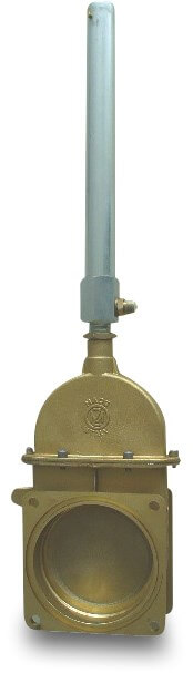 MZ Sluice valve brass 6" flange 2,5bar type 0074